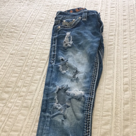 23 Rock Revival Aliana super distressed jeans - Picture 7 of 7